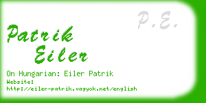 patrik eiler business card